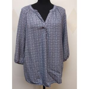Sonoma circle boho print tunic style top